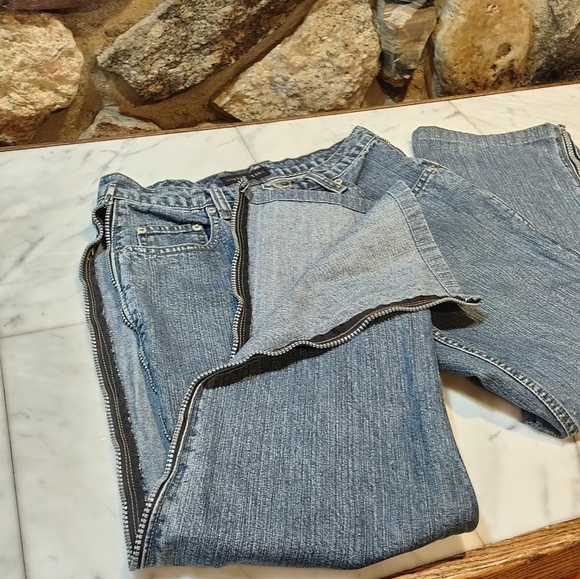 VTG Bobson Jeans Side Zipper Blue Jeans - Picture 5 of 12